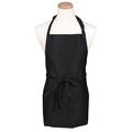 Chef Revival Chef 24/7Adjustable Bib Apron - Black 612BAFH-BK